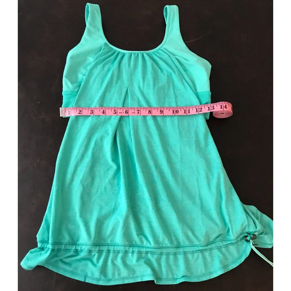 Lululemon Run Times Tank 8 Heathered Bali Breeze Workout Top
